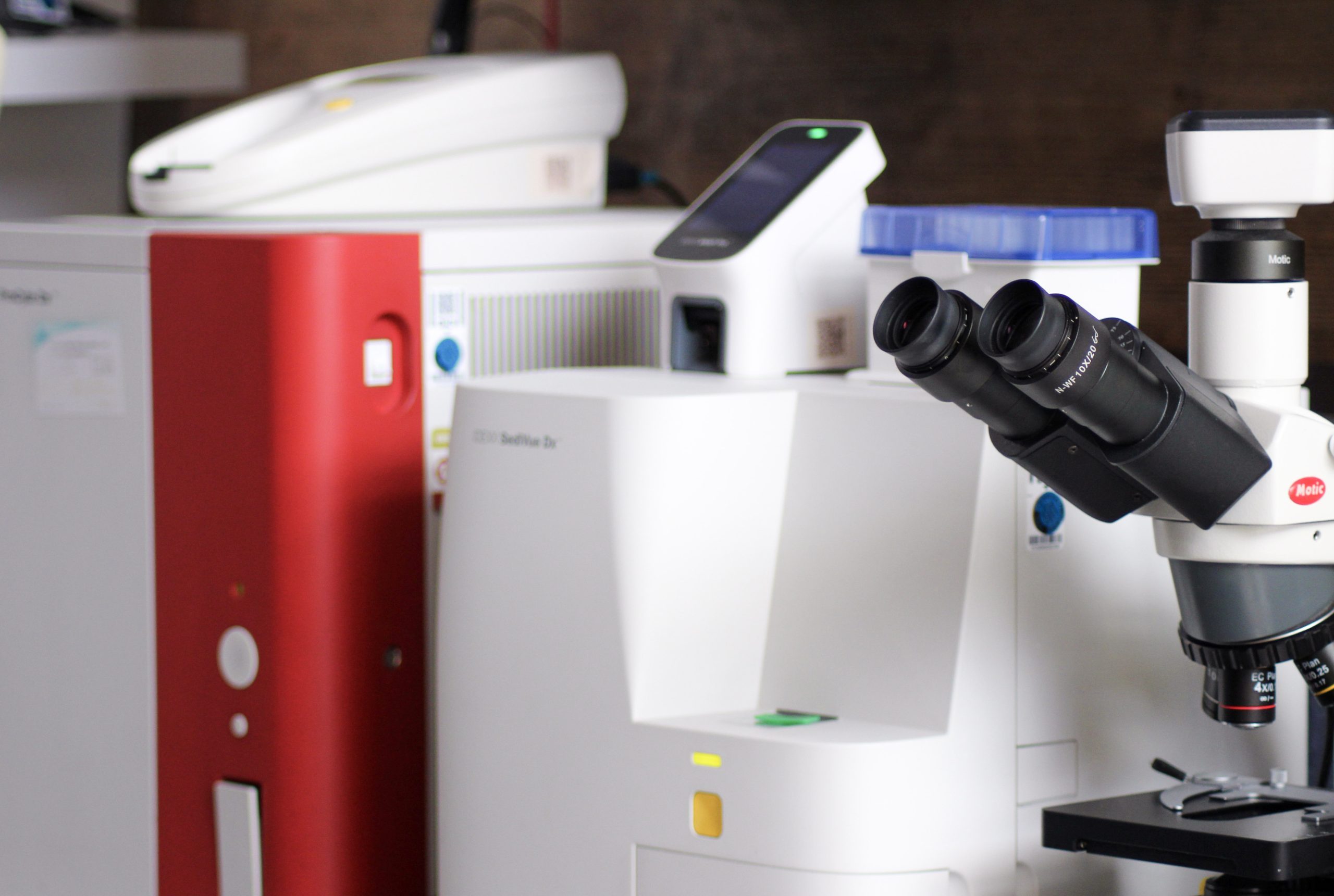 Labortechnik für tiermedizinische Untersuchungen.